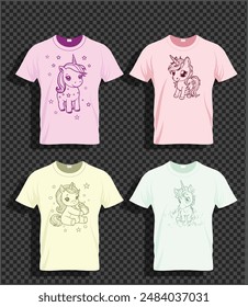 Unicorn baby, Baby color, t-shirt mockup