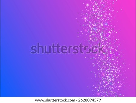 Unicorn Background. Cristal Design. Falling Ribbon. Iridescent Burst. Purple Happy Glitter. Glare Surprise Template. Disco Concept. Neon Sparkle. Blue Unicorn Background