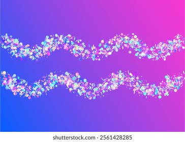 Unicorn Background. Digital Design. Happy Abstract Template. Laser Texture. Holographic Effect. Blue Disco Confetti. Modern Dust. Party Serpentine. Pink Unicorn Background