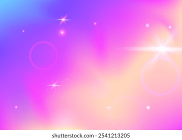 Unicorn Background. Pink Fairy Gradient. Kawaii Pattern. Holographic Cosmic Mesh. Purple Fantasy Hologram. Lilac Mystical Invitation. Rainbow Glitter. Neon Unicorn Background.