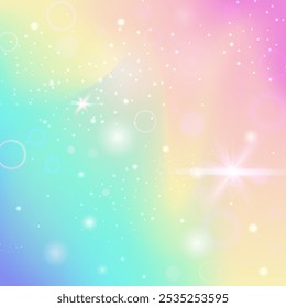 Unicorn Background. Purple Princess Gradient. Fairy Hologram. Fairytale Pastel Invite. Pink Colorful Invitation. Lilac Fantasy Pattern. Magic Texture. Neon Unicorn Background.