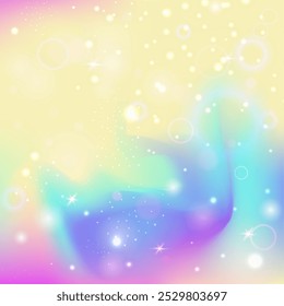 Unicorn Background. Purple Rainbow Gradient. Princess Pattern. Iridescent Cosmic Mesh. Pink Girlish Invitation. Lilac Mystical Hologram. Fairy Backdrop. Cute Unicorn Background.