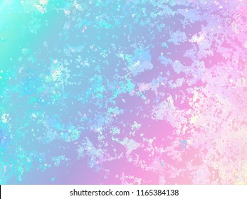 Unicorn background with rainbow mesh. Fantasy gradient backdrop with hologram. Vector illustration for poster, brochure, invitation, cover book, catalog. 