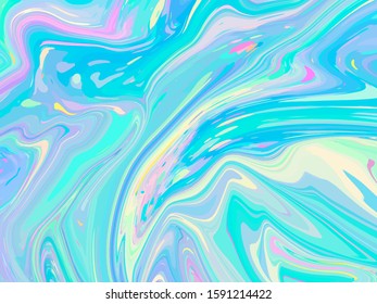 Unicorn background with rainbow mesh. Fantasy gradient backdrop with splash. Vector illustration for poster, brochure, invitation, catalog. Trendy template for holiday design