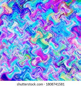 Unicorn background with rainbow mesh. Fantasy gradient backdrop with splash. Vector illustration for poster, brochure, invitation, catalog. Trendy template for holiday design
