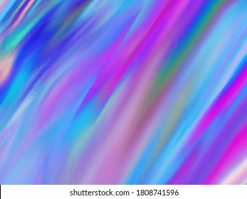 Unicorn background with rainbow mesh. Fantasy gradient backdrop with splash. Vector illustration for poster, brochure, invitation, catalog. Trendy template for holiday design