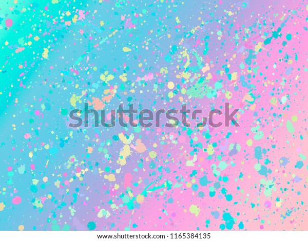 虹のメッシュのあるユニコーンの背景 ホログラム と幻想的なグラデーション背景 ポスター パンフレット 招待状 表紙 カタログのベクターイラスト のベクター画像素材 ロイヤリティフリー