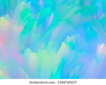 Unicorn background with rainbow shapes and colors. Fantasy gradient backdrop with hologram. Vector illustration for poster, brochure, invitation, cover book, catalog.