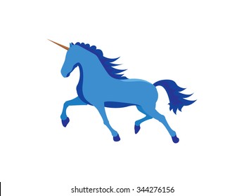 Unicorn Logo Simple Line Style Stock Vector (Royalty Free) 1100833844 ...