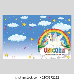 Plantilla de portada de libros de Unicornio para KDP