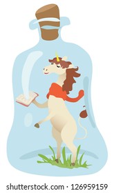 Unicorn in the bottle
