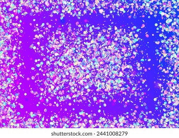 Unicorn Burst. Iridescent Background. Light Texture. Pink Glare Paper. Digital Design. Festive Effect. Cristal Ribbon. Disco Surprise Cristals. Blue Unicorn Burst