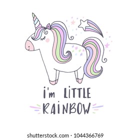 Unicorn card illustration