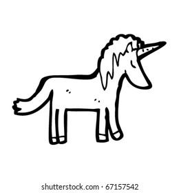 caricatura de unicornio