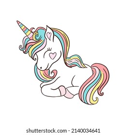 unicorn cartoon artis drawing vector.