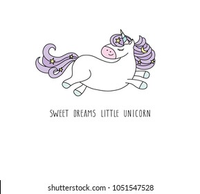 Unicorn cartoon character.