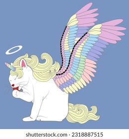 A unicorn Cat Angel