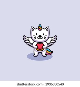 Logo-Design von Unicork Cat Winkel
