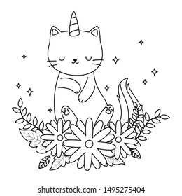 hd printable caticorn cat unicorn anime stock vector royalty free 2049493922 shutterstock