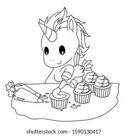 7500 Collections Coloring Pages Unicorn Cupcake  Latest Free