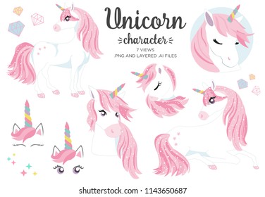 Unicorn Character Views