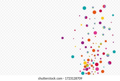 Unicorn Circle Invitation Transparent Background. Multicolored Top Splash Card. Carnival Banner. Holographic Independence Background.