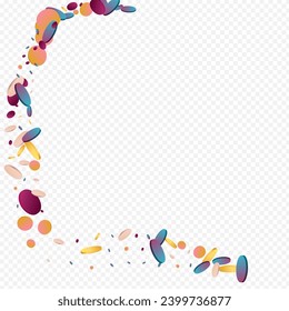 Unicorn Circle Transparent Transparent Background. Rainbow Celebrate Rain Backdrop. Carnival Illustration. Hologram Independence Card.