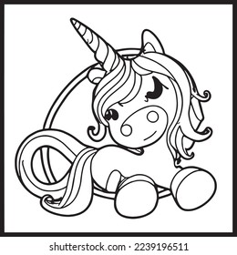 Unicorn Coloring Pages For kids