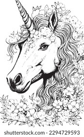UNICORN COLORING PAGES FOR KIDS  AND ADULTS