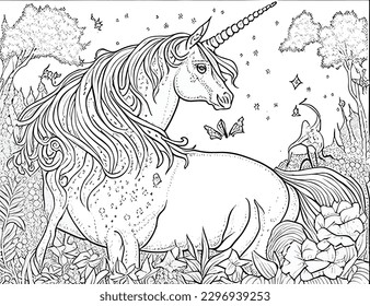 unicorn coloring pages for kids and adults 