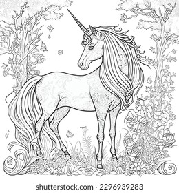 unicorn coloring pages for kids and adults 