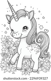 unicorn coloring pages for kids and adults 