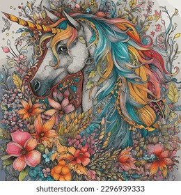 unicorn coloring pages for kids and adults 