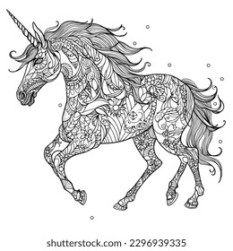 unicorn coloring pages for kids and adults 