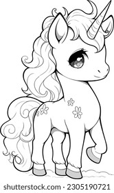 UNICORN COLORING PAGES FOR KIDS AND ADULTS 