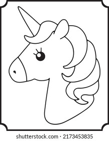 Unicorn Coloring Pages for Kids and Toddlers