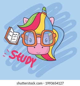 Unicorn concept to study illustration