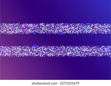 Unicorn Confetti. Carnaval Background. Hologram Burst. Falling Design. Modern Dust. Happy Surprise Template. Pink 3d Tinsel. Disco Texture. Purple Unicorn Confetti