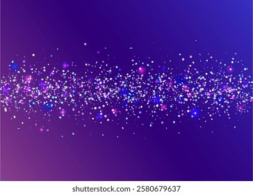 Unicorn Confetti. Modern Ribbon. Blue Laser Paper. Rainbow Sparkle. 3d Concept. Festive Background. Digital Banner. Glare Colourful Backdrop. Pink Unicorn Confetti