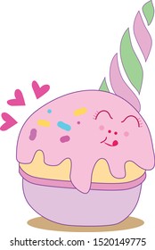 Unicorn cupcake - party concept