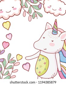 Unicorn cute cartoon