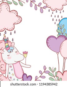Unicorn cute cartoon