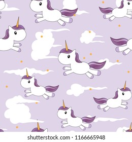 Unicorn Cute Cartoon Pattern