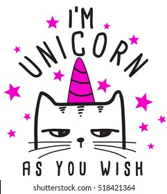 i am unicorn, cute graphics for t-shirts