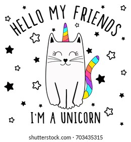 i am unicorn, cute graphics for t-shirts