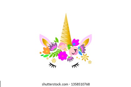 Unicorn Cute Illustration Card Shirt Design Stock Vector (Royalty Free ...