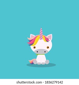 Unicorn. Cute Unicorn Vector illustration.