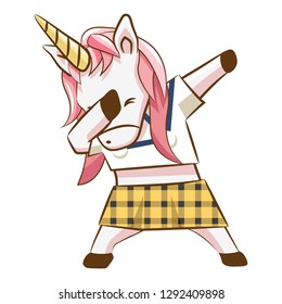 Unicorn dabbing funny