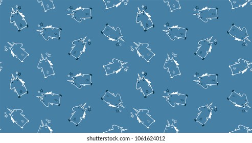 unicorn design pattern fabric