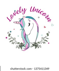 unicorn design vector